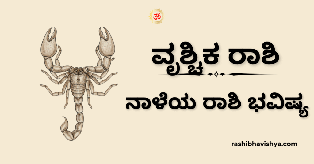 ನಾಳೆಯ ವೃಶ್ಚಿಕ ರಾಶಿ ಭವಿಷ್ಯ – ನವೆಂಬರ್ 29, 2025